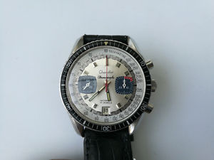 Vintage Chandler Chronographe Valjoux 7734 watch (Speedmaster style case)
