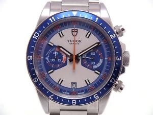 Pre-Owned TUDOR Heritage Chrono Automatic SS Blue Dial Men's Watch 70330B, MR