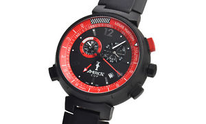 Pre-owned LOUIS VUITTON Tambour Chronograph America's Cup WorldLimited1851 Q101A