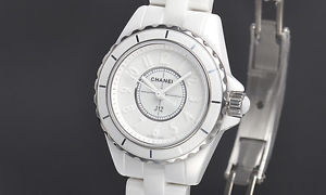 Free Shipping Pre-owned CHANEL J12 29 White Phantom World Limited 2000 H3705