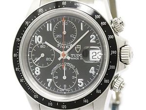 Polished TUDOR Prince Date Tiger Steel Automatic Mens Watch 79260 (BF109867)