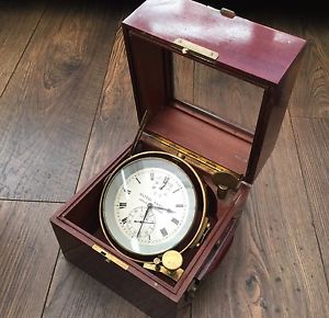 VINTAGE ULYSSE NARDIN MARINE CHRONOMETER. SS CIUDAD SANTA MARTER