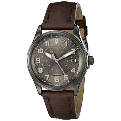 Victorinox Men's 241519 Infantry Analog Display Swiss Automatic Brown Watch