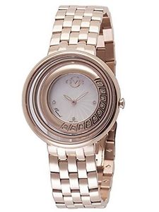 GV2 By Gevril Women's 1601 Vittorio Diamonds Rose Gold IP Stainless Steel Watch