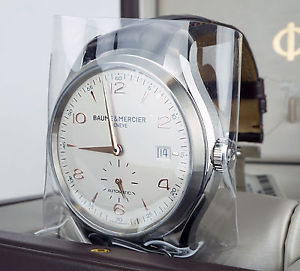 NEW BAUME AND MERCIER CLIFTON 10054 MOA10054 M0A10054 SMALL SECONDS DATE 41MM