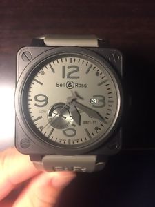 Bell and Ross Commando Automatic Grey Dial Mens Watch R0392-COMMANDOCE