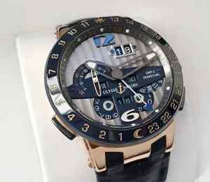 ULYSSE NARDIN EL TORO GMT +/- PERPETUAL CALENDAR 18K ROSE GOLD 326-00 WATCH