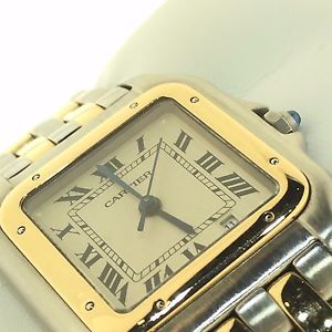 Cartier Panthere 2 Acciaio e oro giallo 18Kt  medio ref. 187949