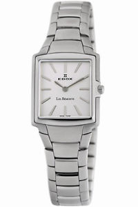 Edox Men's 28126 3 AIN Les Bemonts Rectangular Ultra Slim Stainless Steel Watch