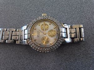 Geneva Platinum Men's CZ-lined Oversized Chronograph Watch SW-8832