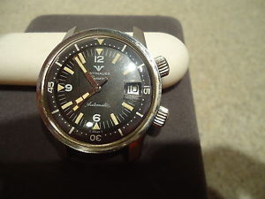 Vintage WITTNAUER Geneve Automatic Stainless Steel Diver Watch