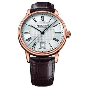 LOUIS ERARD MEN'S HERITAGE 40MM LEATHER BAND AUTOMATIC WATCH 69266PR21.BRC80