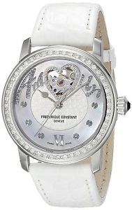 Frederique Constant Women's FC310SQ2PD6 Heart beat Analog Display Swiss Q... New