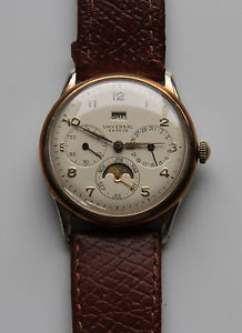 vINTAGE uNIVERSAL MOON WATCH