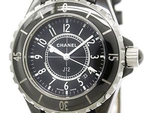 CHANEL J12 Ceramic Leather Quartz Ladies Watch H0680 (BF111747)