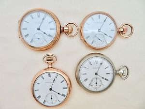 4 E.HOWARD BOSTON Pocket Watches Working Series III - IV - V - IX