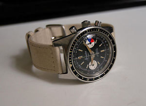 Vintage Chronograph Accurist / Valjoux 7730 / diver watch / Ollech / Panda dial