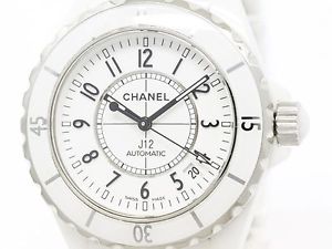 Polished CHANEL J12 Ceramic Automatic Mens Watch H0970 (BF114571)