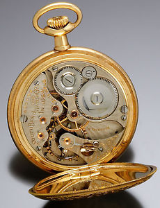 RARE SOUTH BEND POCKET WATCH 14K YELLOW GOLD HUNTER CASE GRADE 294 MOVEMENT