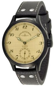 Zeno-Watch Herrenuhr - OS Retro Winder Retro Numbers black - 8558-6-bk-i9-num