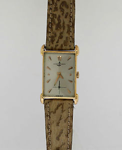 Vintage Rectangular Ulysse Nardin 18Kt Pink Gold Chronometer