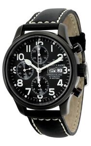 Zeno-Watch Herrenuhr - NC Pilot Chrono black - 9557TVDD-bk-a1