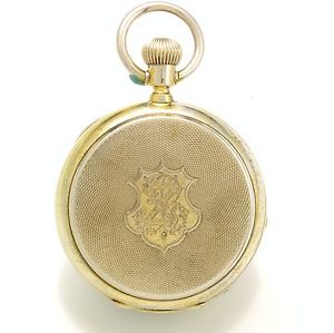 Unusual 20-Size Hunter Case Chronograph, Jump ¼-Second, Hack Center Pocket Watch