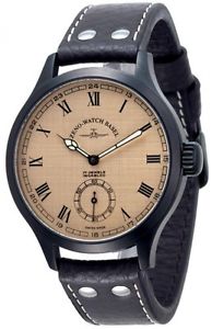 Zeno-Watch Herrenuhr - OS Retro Winder Retro Roma black - 8558-6-bk-i6-rom