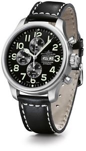 Zeno-Watch Herrenuhr - Oversized Pilot Chronograph Day-Date - 8557TVDD-a1
