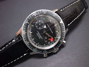Vintage men's Nivada Grenchen Chronomaster Aviator manual wind all original rare
