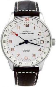Zeno-Watch Herrenuhr - X-Large Retro GMT (Dual Time) - P554GMT-f2
