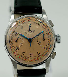 Vintage S/S 38MM Charles Nicolet - 2 Reg. Chrono
