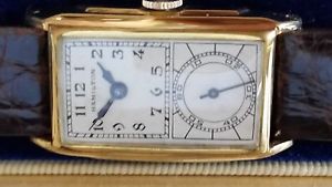 Vintage Hamilton Duo-Dial "Seckron" Doctor's Wristwatch 17j 980A Mvt. GF Ca.1935