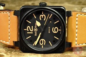 Bell & Ross BR03-92 Heritage Aviation Tan / Black box, papers, tools, card MINT