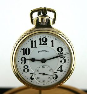 RARE! Illinois 16s BUNN SPECIALl 161A, 60hr, Elinvar, 21J RAILROAD Pocket Watch
