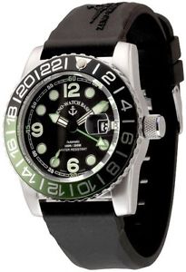 Zeno-Watch Herrenuhr - Airplane Diver Automatic GMT Points (Dual Time) - 6349GMT