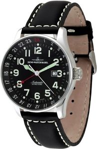 Zeno-Watch Herrenuhr - X-Large Pilot GMT (Dual Time) - P554GMT-a1
