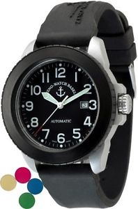 Zeno-Watch Herrenuhr - Jumbo Biker Automatic stainless&black SET - 6412-bk2-a1-S