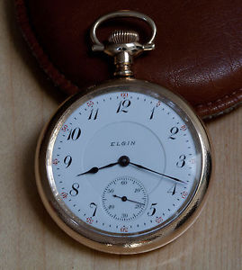 Vintage 1907 Lord Elgin 16 size 23 Jewel Pocket Watch with Presentation Case