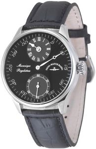 Zeno-Watch Herrenuhr - Godat II Regulator black - 6274Reg-e1