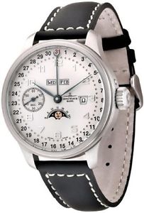 Zeno-Watch Herrenuhr - OS Retro Zodiac full calendar Winder - 8597-e2-Zodiac