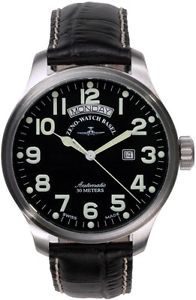 Zeno-Watch Herrenuhr - Oversized Pilot Big Day - 8554DD-12-a1