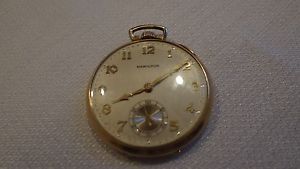 RARE 1931 HAMILTON 21J 10K GF 5 position Frigidaire service award watch 12S 400