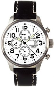 Zeno-Watch Herrenuhr - Oversized Pilot Basilea Chrono - 8557TVD-i2