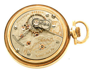 18 SIZE 23 JEWEL HAMILTON 946 RAILROAD POCKET WATCH CA1905