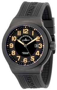 Zeno-Watch Herrenuhr - Raid Titan Automatic black&orange - 6454-bk-a15