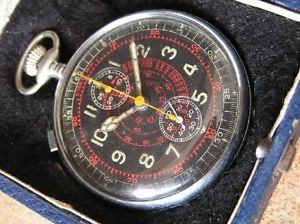 Vintage Military Hanhart Pocket Chronograph, Cal.40, Orig. Cond. ca1948