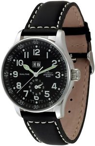 Zeno-Watch Herrenuhr - X-Large Pilot Big Date + Dual-Time - P561-a1