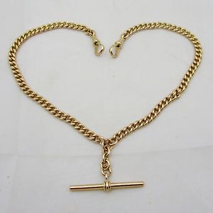 Wonderful 9ct Rose Gold Double Albert Watch Chain 44.2 Grams
