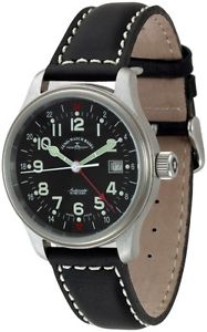 Zeno-Watch Herrenuhr - NC Pilot GMT (Dual Time) - 9563-a1